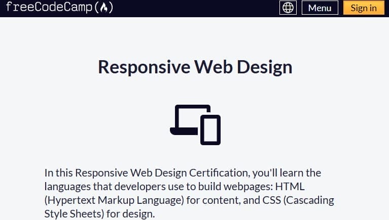 freeCodeCamp: Responsive Web Design Certification